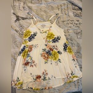 Torrid High low floral tank top